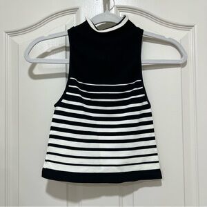 Free People Ribbed Mock Neck Crop NWT